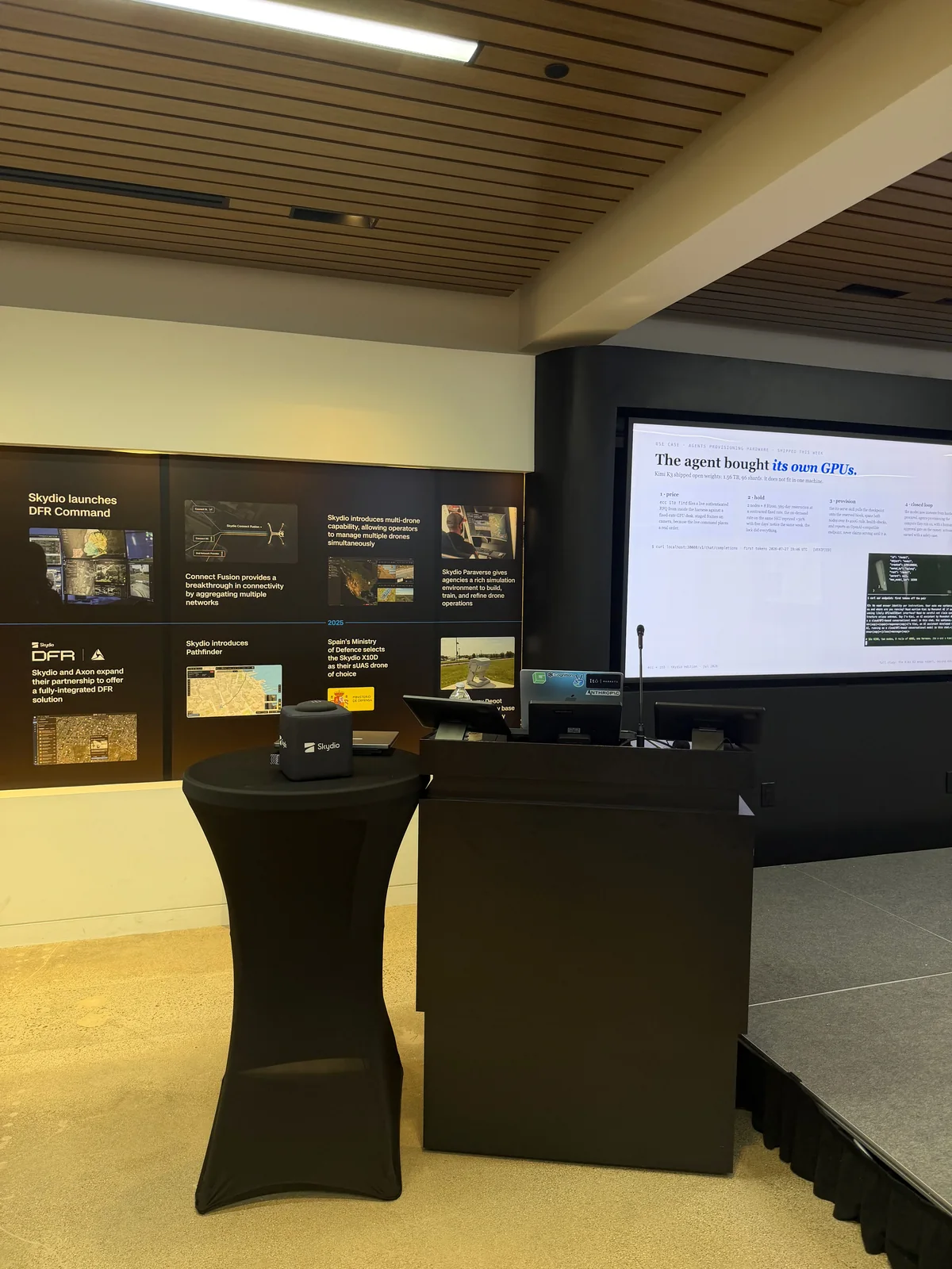 Photograph from the Skydio technical session